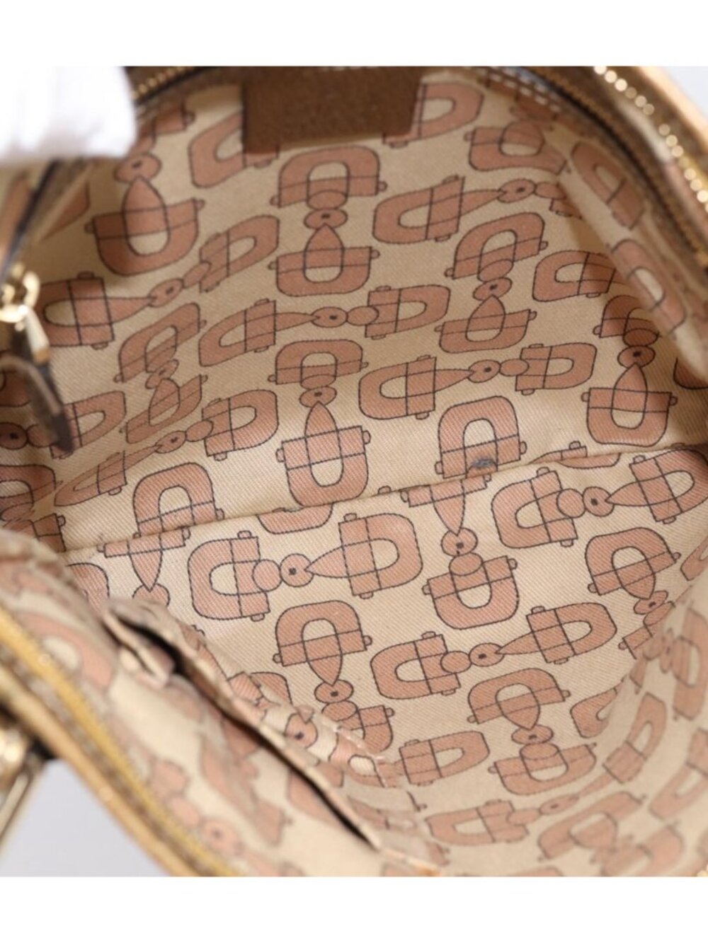GUCCI GG Canvas Sherry Line Shoulder Bag Beige Gold Tone 144388 - Picture 8 of 16